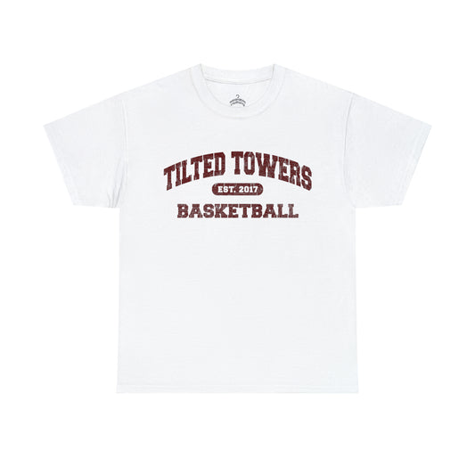 TILTED TOWERS BASKETBALL TEE